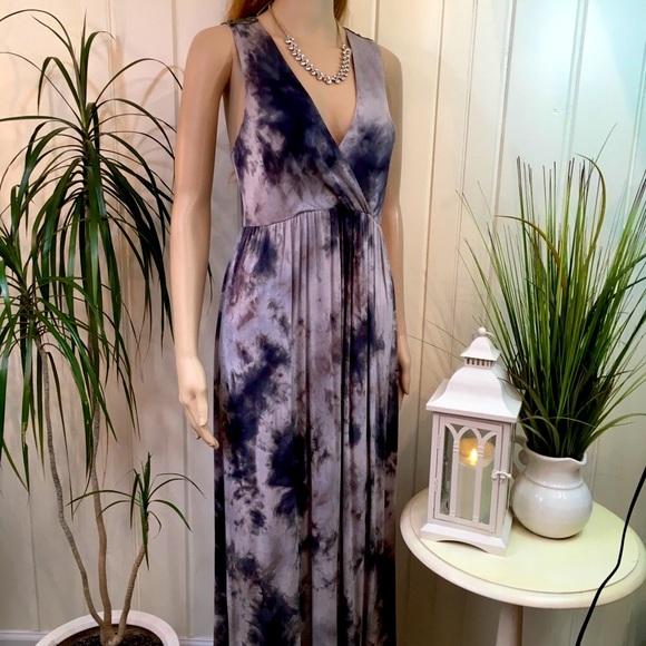 Sale TIE DYE CROCHET BACK MAXI DRESS ~ last 1 - Picture 3 of 11